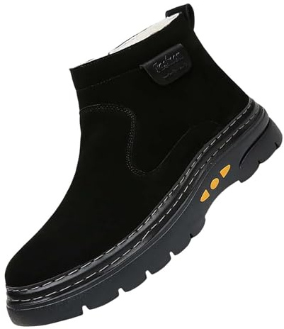 Generico stivali impermeabili uomo Stivali Uomo Invernali Caldo Impermeabili Stivaletti Elastico Comodi Ed Eleganti Invernali Scarpe Classic Chukka Boots Biker Neve scarponi trekking