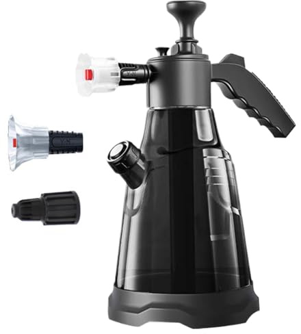Spruzzatore di schiuma per auto Flacone spray con pompa da 2 litri, spruzzatore manuale con pompa di schiuma di neve portatile per la pulizia dell'auto, il giardinaggio e la neve del prato