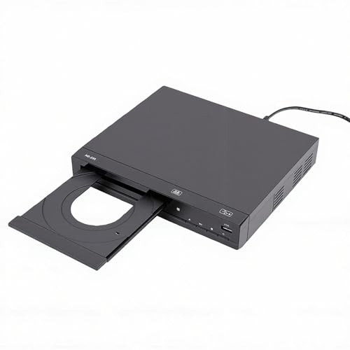 Zunate Lecteur DVD Toutes Régions, Lecteur CD DVD Home Cinéma HD 1080P avec Lecture MP3 USB et Télécommande, pour Barre de Son de Projecteur TV (UE)