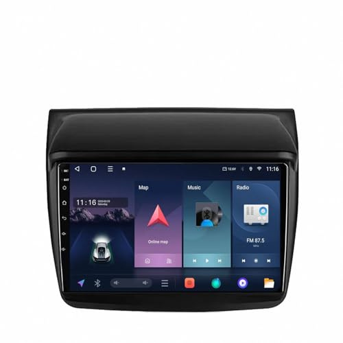 Carplay Display für Mitsubishi Pajero Sport 2 2008-2016 Touch Display mit Navi, Bluetooth, GPS, WiFi, Am/Fm/RDS, Airplay, Super Link, GPS Navigation, 4 Kern 2G+32G