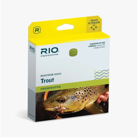 RIO Products Mainstream Forellenfliegenschnur, Unisex-Erwachsene, Fly Line, schwarz, 8 Weight