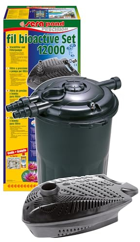 sera Pond fil bioactive Set 12000 | Druckfilter-Set für Teiche bis 12.000 l | leistungsstark | geräuscharm & wartungsfreundlich für klares Teichwasser