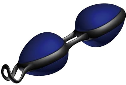 JOYDIVISION Joyballs Secret Duo - Sfere d'amore Duo Blu | Sfere vaginali per il fitness del pavimento pelvico | Compatibili con lubrificanti a base d'acqua e silicone