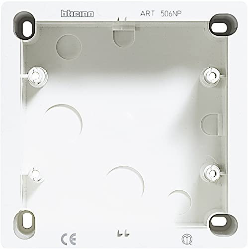 Bticino Accessori Di Installazione 506 Np – Scatola Da Superficie 6P Bianco