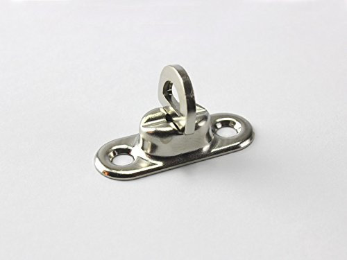 10 x Drehverschluss f. Ovalösen 17 x 11 mm Messing Nickel rostfrei Plane