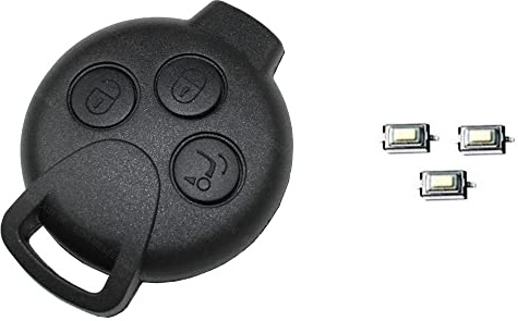 KONIKON Smart Schlüsselgehäuse Funk Fernbedienung Gehäuse 451 fortwo fourfour Roadstar+3x Mikrotaster Ersatz Taster Autoschlüssel Neu