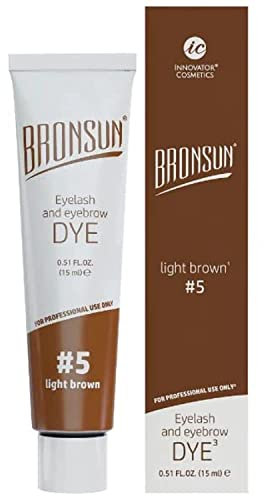 Bronsun Augenbrauen- und Wimpernfarbe zum Färben - Instant Eyebrows and Lashes Farben Langanhaltend 15ml