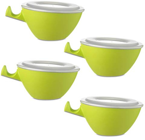 Mepal Loomm ESS Schale Porzellan Kunststoff (lime 4er Set)