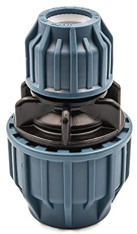 KNM TRADE Raccordo Ridotto in Polipropilene per Tubo PE 32mm x 20mm, Giunzione Ridotta – Raccordo a Compressione per Acqua Potabile, 16 Bar, Cert. DVGW/KIWA/WRAS