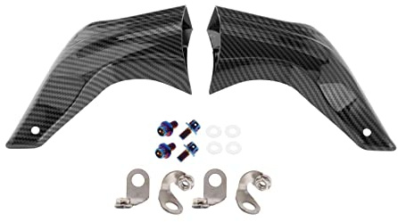 Baoblaze 2x kit di montaggio per condotto di raffreddamento ad aria per sistema frenante per moto, per moto, Modello in fibra di carbonio