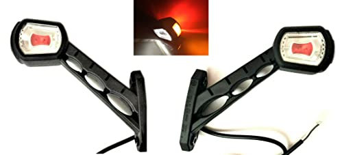 MelTruck®2x LED Umrissleuchte Positionsleuchte Anhänger lang Arm Begrenzungsleuchte L+R SET