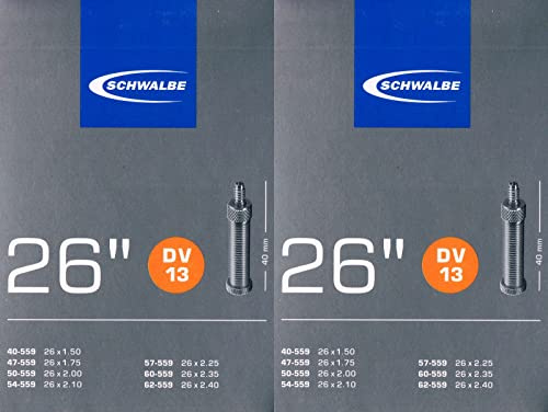 2X Schwalbe DV 13 Schlauch 26' 559 Ventil: Blitz Dunlop DV13 Dunlopventil