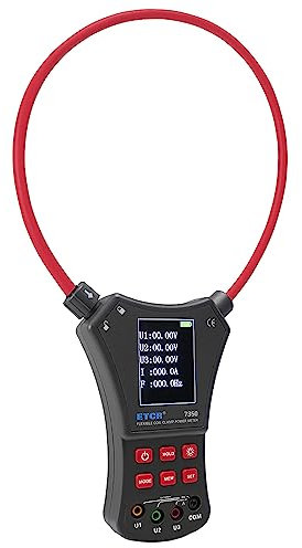 QDTimes ETCR7350 Ac 0.0A ~ 6000A Coil/Flexible Coil Clamp Power Meter Three Phase Clamp Power Factor Meter(ETCR7300)