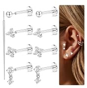 Chriscoco 20G Helix Piercings Chirurgenstahl Tragus, Labret, Nasenpiercing Stecker, Lippenpiercing, Ohr Monroe Medusa 6/7/8MM