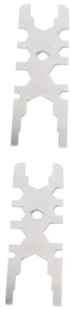 Mikikit 2 Pz Chiave Per Rubinetto Apri Coperchio Chiave Inglese Cricchetto Chiave Giratubi Pinze Per Sezionatori Elettrici Chiave a Catena Chiave Combinata Chiave a Percussione Silver