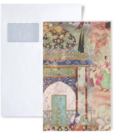 PRO[f]home 1 Sample Piece S-381741-GU Profhome Architecture Animal Pattern Wallpaper | Sample in DIN A4 Size