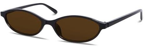 GUVIVI Retro Oval Sunglasses for Women 90s Cat Eye Shades UV protection