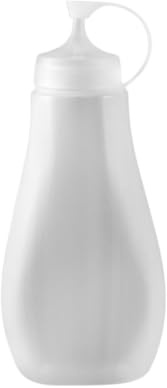 WUTIANBAO Quetschflasche Saucenflasche 5er-Pack Squeeze-Flasche, Kleines Kaliber, Marmeladen-Quetschflasche, Saft-Tomaten-Salat-Sauce-Flasche Squeeze Flasche Für Ketchup(550ml)