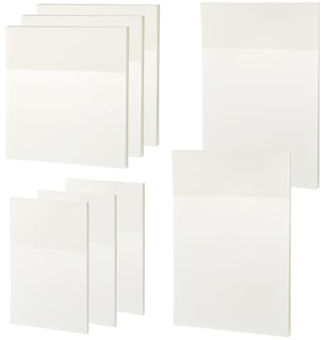 400 Stück Transparente Haftnotizen Wasserdicht Klebezettel Transparent Sticky Note Klein Haftnotizen Durchsichtige Selbstklebend Klebezettel Set für Büro Schule Zuhause (Vier Größen)