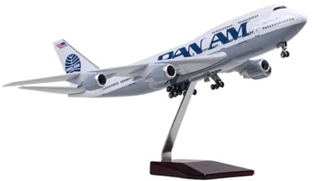Flying airplane model B747 1/150 Scale 47cm Airplane Model PAN AM Airline Die-cast Airplane With Wheels For Decoration Gifts aviation aircraft model