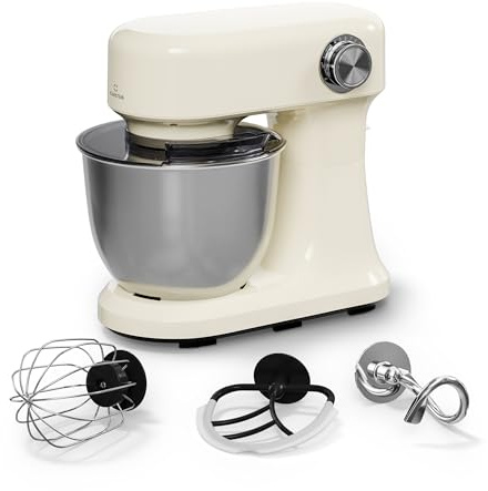 Klarstein Bella Evo Küchenmaschine – 1500W, 5L Edelstahlschüssel, 12 Stufen, Planetenmischsystem, Pulsfunktion, Knethaken & Schneebesen, Rührmaschine, Food Processor, Sahne