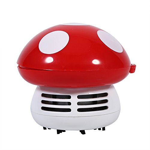 Jwthee Aspiradora de Escritorio, aspiradora de Mesa Mini, 6 Colores en Forma de Hongo Aspiradoras de Escritorio de Esquina portátiles Mini aspiradoras Lindas Limpiadoras Barredora de