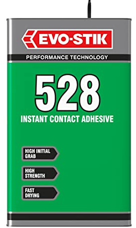 EVO-STIK 528 Instant Contact Adhesive 5l - Multipurpose Adhesive | High Shear Strength - Good Temperature Resistance