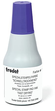 Trodat 86051 Bastelfarbe, 25 ml, 7021, schnell trocknend, Violett