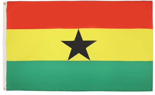 BANDIERA GHANA 150x90cm - BANDIERA GHANESE 90 x 150 cm - AZ FLAG