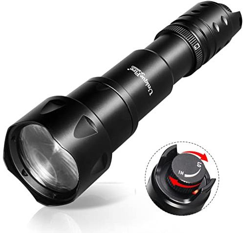 UniqueFire 2002D Vcsel 850nm IR Illuminator torcia luci per visione notturna, lente Fresnel Zoom infrarossi illuminatore IR Spotlight, interruttore dimmer rapido, illuminazione massima 1000 m