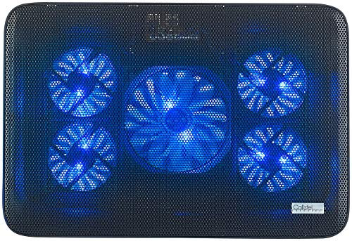 Callstel Bases de refrigeración para portátiles y netbooks - Cuaderno Enfriador: Nevera portátil de hasta 43,2 cm (17 ), 5 Ventiladores, 1800 RPM, 1800 RPM, (Ventilador Ordenador portátil)