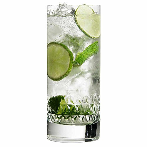 Urban Bar Highball Glass, Koto, Lead Free Crystal with Cut Diamond Pattern 35cl Model No UB4135