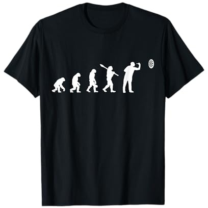 Darts Evolution Dartscheibe Cooles Dartspieler Dartpfeil T-Shirt