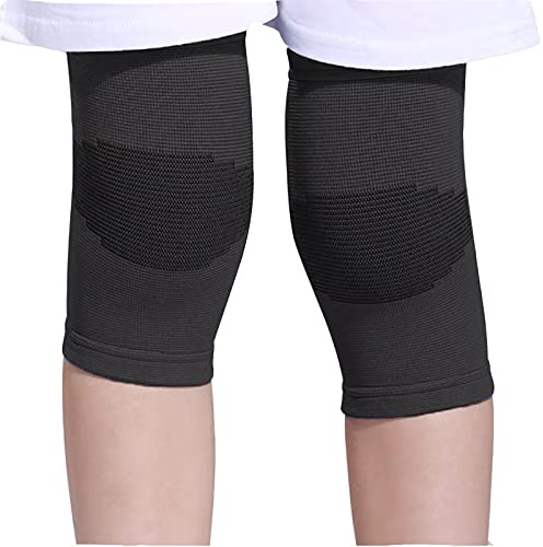 TXBONA Kids Knee Brace,Knee Support,Teenagers Knee Sleeve,Sport Knee Protectors For Children(1 Pair)(Black,Small)