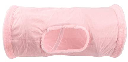 Baoblaze Langlebiges Katzentunnel-Kätzchenzelt Interaktives Spielzeug-Kätzchenrohr für kleine Haustiere, ROSA