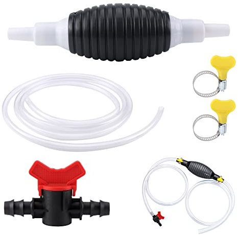 Handpumpe, Dieselpumpe, Kraftstoffpumpe, Wasserpumpe, Schlauchpumpe, Benzinpumpe Absaugpumpe Kraftstoffpumpe für Benzin Flüssigkraftstoff mit insgesamt 3m Schlauch