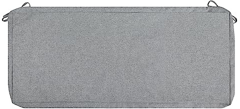 FUNHOME Outdoor Bench Cushion Covers 48 x 18 x 3, No Insert! Patio Pads Covers Replacement for Outdoor Furniture,Water Resistant Patio Loveseat Cushion Covers 1 Pack, Light Grey (Covers ONLY)