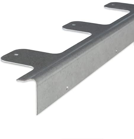 PROVISTON Profilo angolare e bordo per scale | acciaio zincato | 20 x 37 x 2000 mm | acciaio | angolo di riparazione scala in legno | profilo per scale