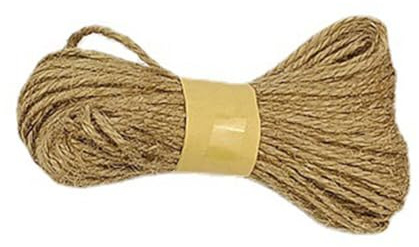 Natural Jute Rope Jute String for DIY Crafts Artworks Gift Wrapping Garden Twine for Gardening Bundling Plants Floristry Decorations,3mmx20m