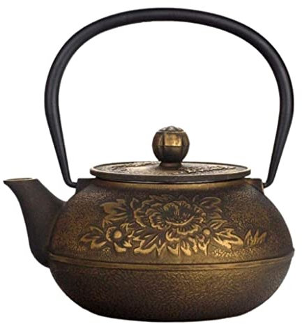 HALAHAI Cast Iron Teapot Japanese Teapot Chinese 900ML Teapot Tea Pots Cast Iron Handmade Iron Teapot Uncoated Pig Iron Pot Boiling Water Teapot Craft Pot Cast Iron Tea Kettle