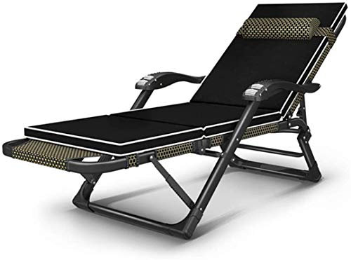 Leichter Zero Gravity Lounge Chair, klappbare Lounge Chairs, breitere Armlehnen, Lounge Chairs, Entspannungskissen mit Verstellbarer Kopfstütze, 200 kg, für Outdoor, Strand, Terrasse, Pool