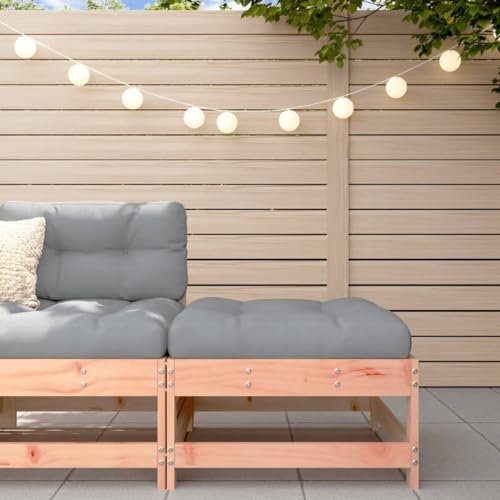 Homgoday Gartenhocker mit Kissen aus massivem Douglasienholz, Gartenmöbel, Hocker, Paletten, Garten, Ottomane, Paletten, Außenbereich, Fußhocker, Palettenmöbel, Patio, Terrasse, Typ 1 Sofas für den
