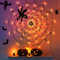 CNMTCCO Luces de telaraña de Halloween con araña de felpa, decoraciones espeluznantes para interiores para fiestas infantiles, decoración de ventana de casa embrujada (3 pies/100 cm)