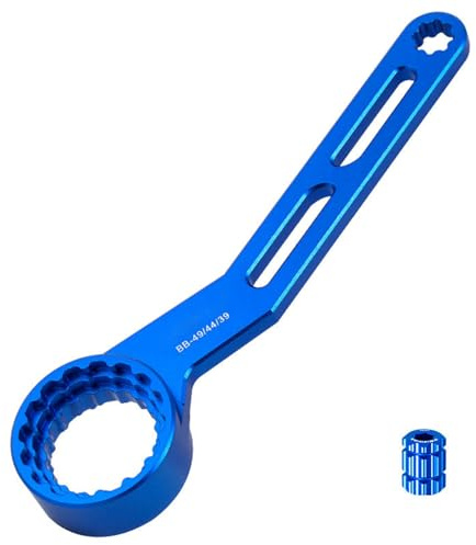 RIVDEE Fahrrad Tretlagerschlüssel (12/16-Zahn) für BBR60/BB80/BB51/PF30,6-in-1 Multifunktionales Kurbelabzieher Fahrrad,Fahrrad Centerlock Werkzeug,Pedalschlüssel Fahrrad Werkzeug