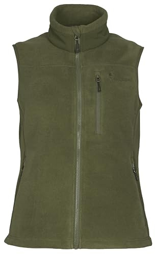 Pinewood Chaleco Forro Polar Mujer - Chaleco de Mujer de Forro Polar - Chaqueta Sin Mangas Mujer Fabricado 100% con Restos de Telas - Chaqueta Mujer Invierno para Caza y Senderismo al Aire Libre