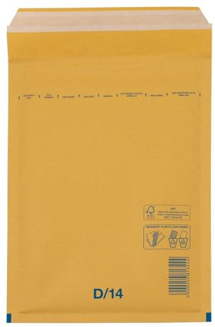 VEPATIM 100 BUDGET Luftpolstertaschen 4/D-14 180x265mm passend für A5 braun
