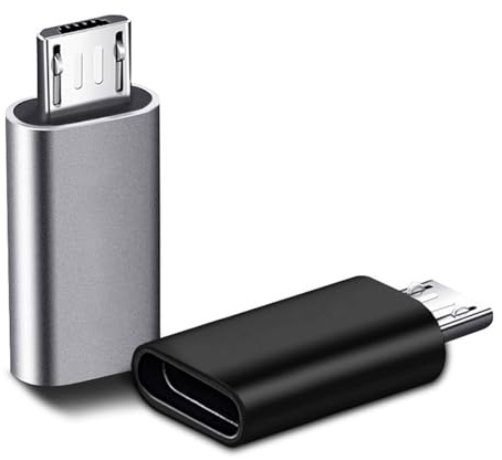 Aestustheri 2 Pack USB C to Micro USB Adapter - Micro USB to USB C Converter - USBC Type Female to Micro USB Male - USB C to Micro USB Adapter