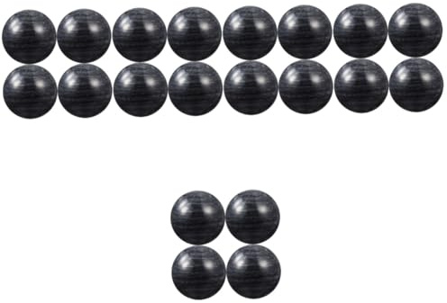 FRCOLOR Den Ball Drehen Yoga-bälle Bälle Für Erdnuss-massagerolle Silberne Kugeln Hand Ball Em Handball Glatte Kleine Kugeln Palm Massageball Stein Black