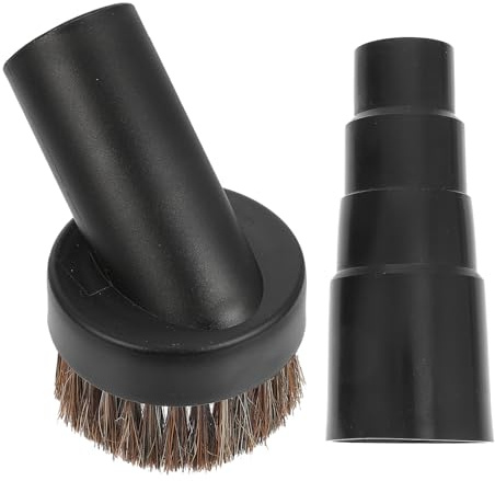 FONDOTIN Brosse Aspirateur avec Adaptateur pour Meubles Poils de Cheval Doux Accessoire Léger et Nettoyage Pratique sans Outil