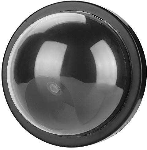 Chrees Dummy-Dome-kamera, falsk övervakningskamera, simulerad med LED-ljus, vattentät för inomhus- och utomhusbruk, enkel installation för hem- och kontorsgården